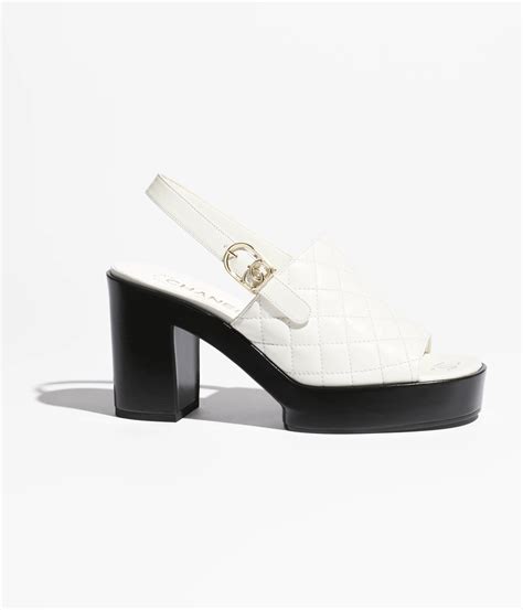 white chanel quilted sandals|chanel quilted sandals 2020.